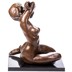 Erotikus női akt bronz szobor képe